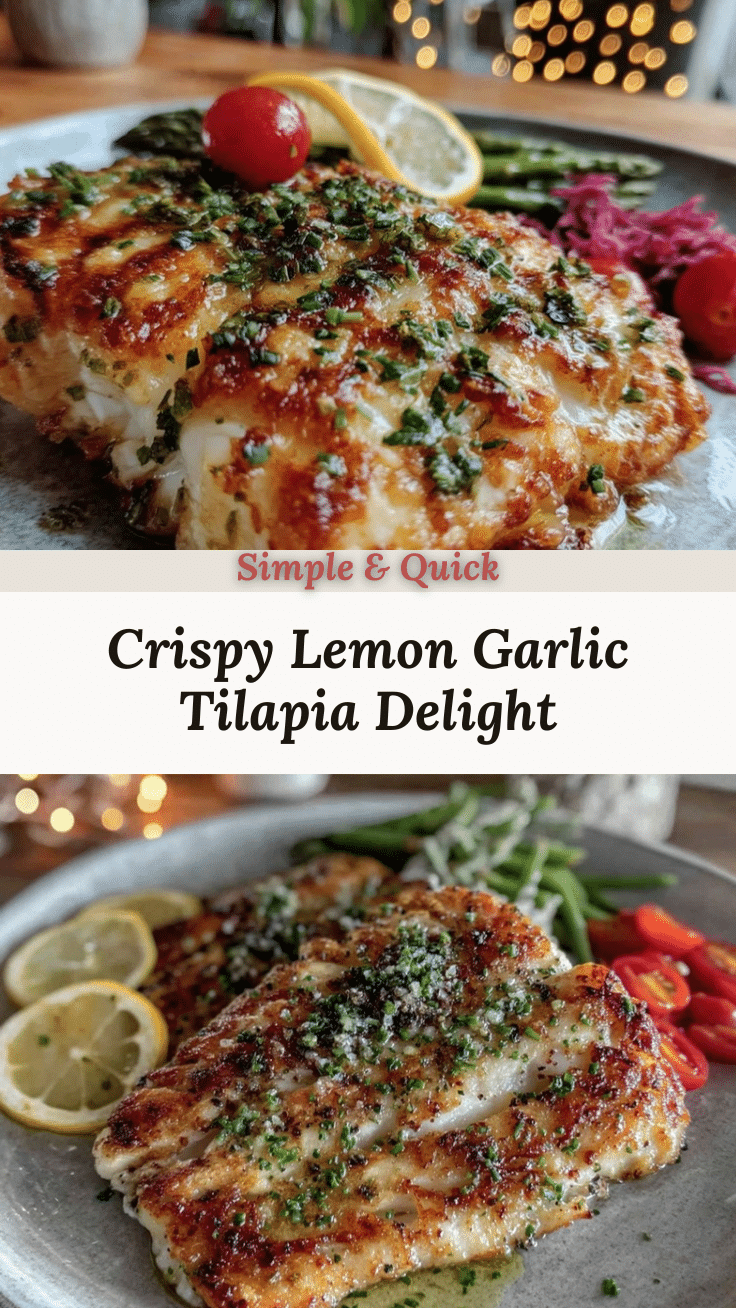 crispy lemon garlic tilapia recipe