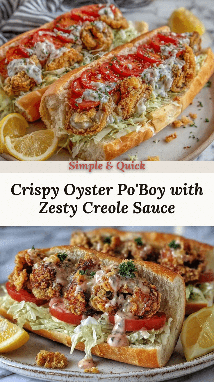 Crispy Oyster PoBoy Sandwich recipe