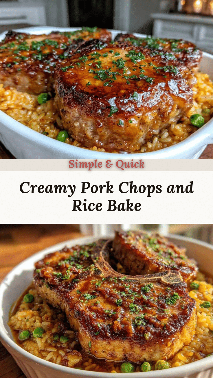 crispy pork chops and rice casserole recipe