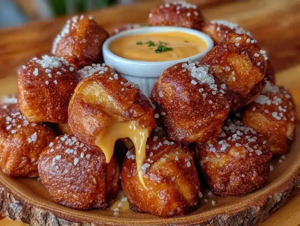 crispy pretzel bites - featured image