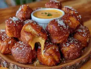 crispy pretzel bites - featured image
