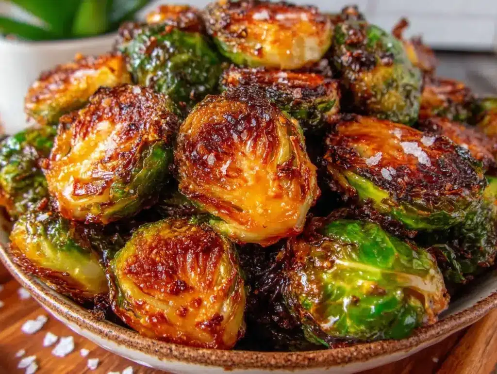 crispy roasted brussels sprouts recipe - featured image
