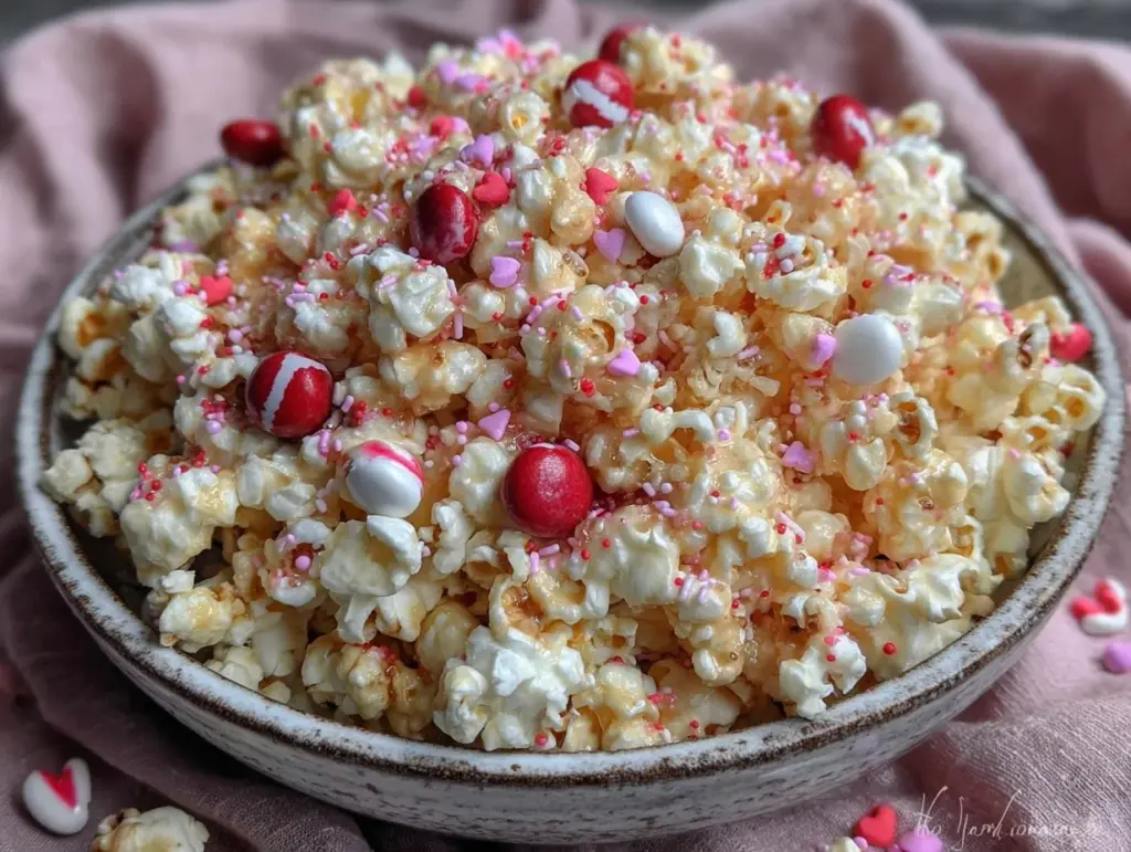 crispy valentines popcorn - featured image