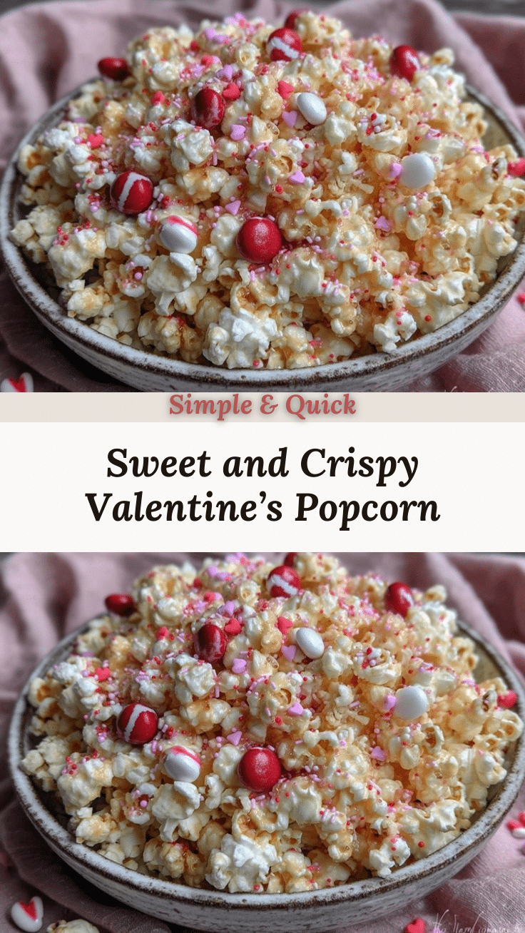 crispy valentines popcorn recipe
