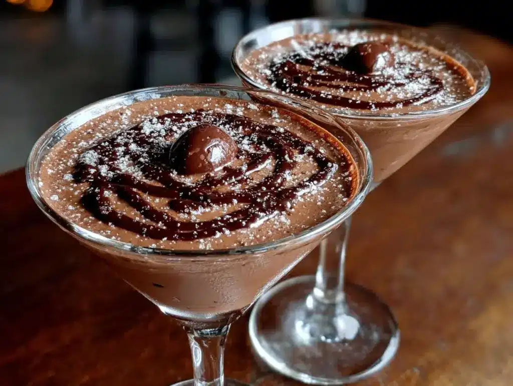decadent chocolate martini recipe for two - featured image