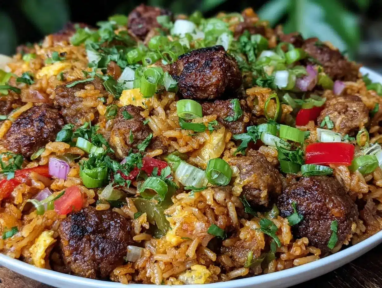 dirty rice with ground pork and chicken livers preparation steps