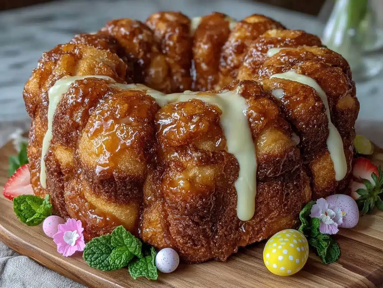 Easter Brunch Monkey Bread preparation steps