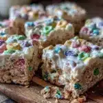 easy chewy lucky charms bars - featured image