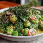 fresh pea and mint salad - featured image