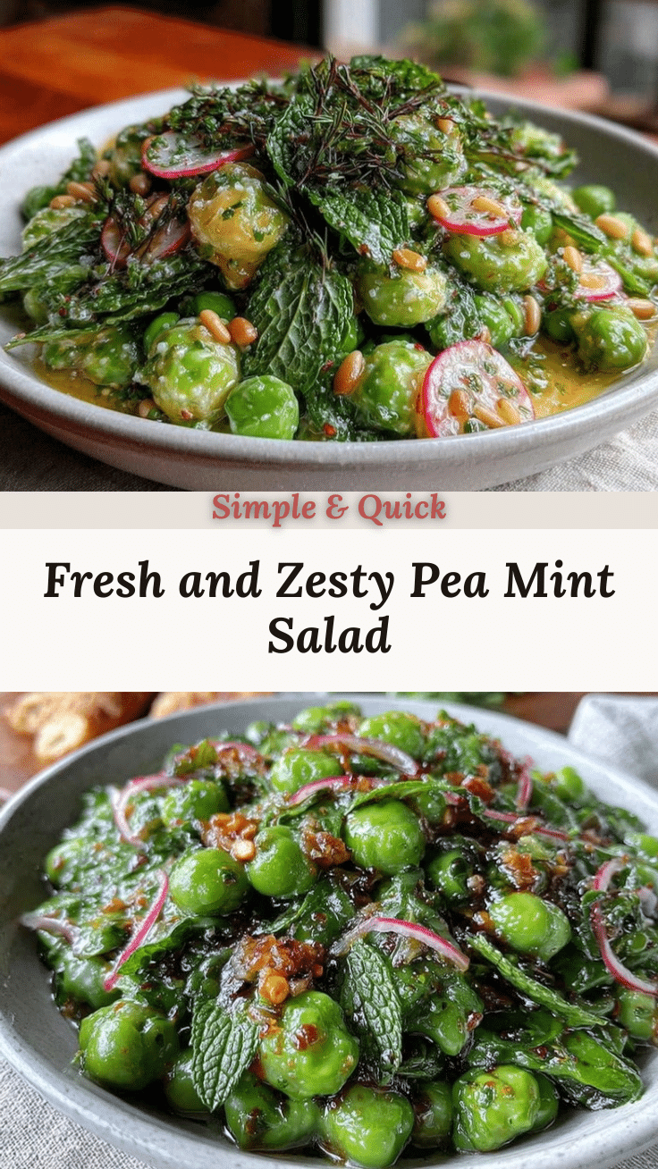 fresh pea and mint salad recipe