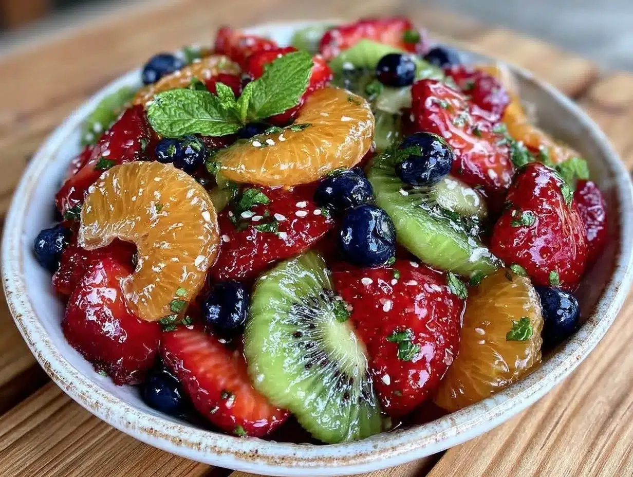 fresh spring fruit salad recipe preparation steps