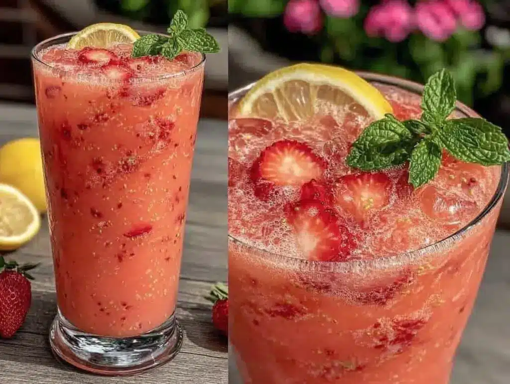 fresh strawberry lemonade - featured image