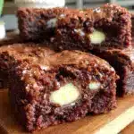 fudgy cadbury egg brownies - featured image