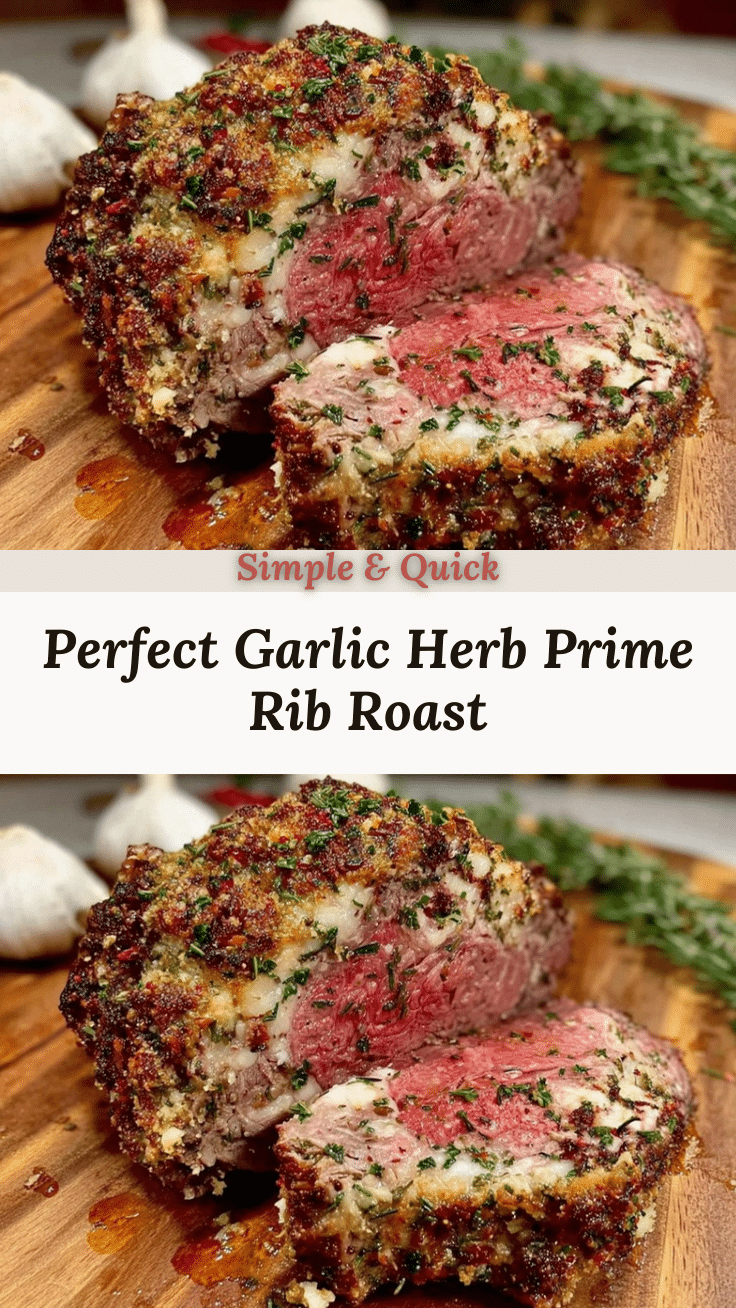 garlic herb prime rib roast recipe