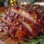 glazed honey mustard Easter ham - featured image