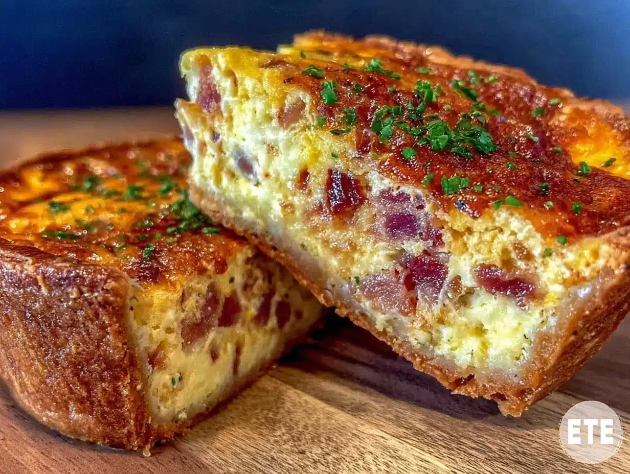 Holiday Quiche Lorraine preparation steps