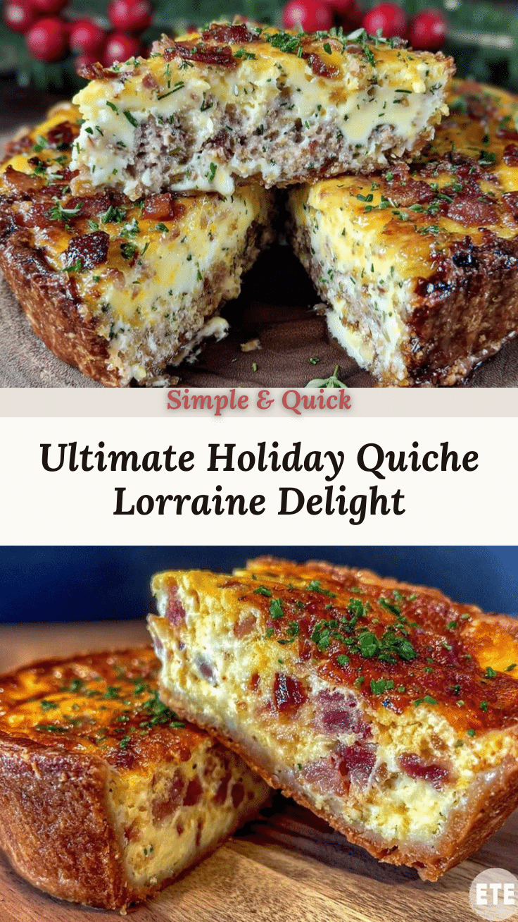 Holiday Quiche Lorraine recipe