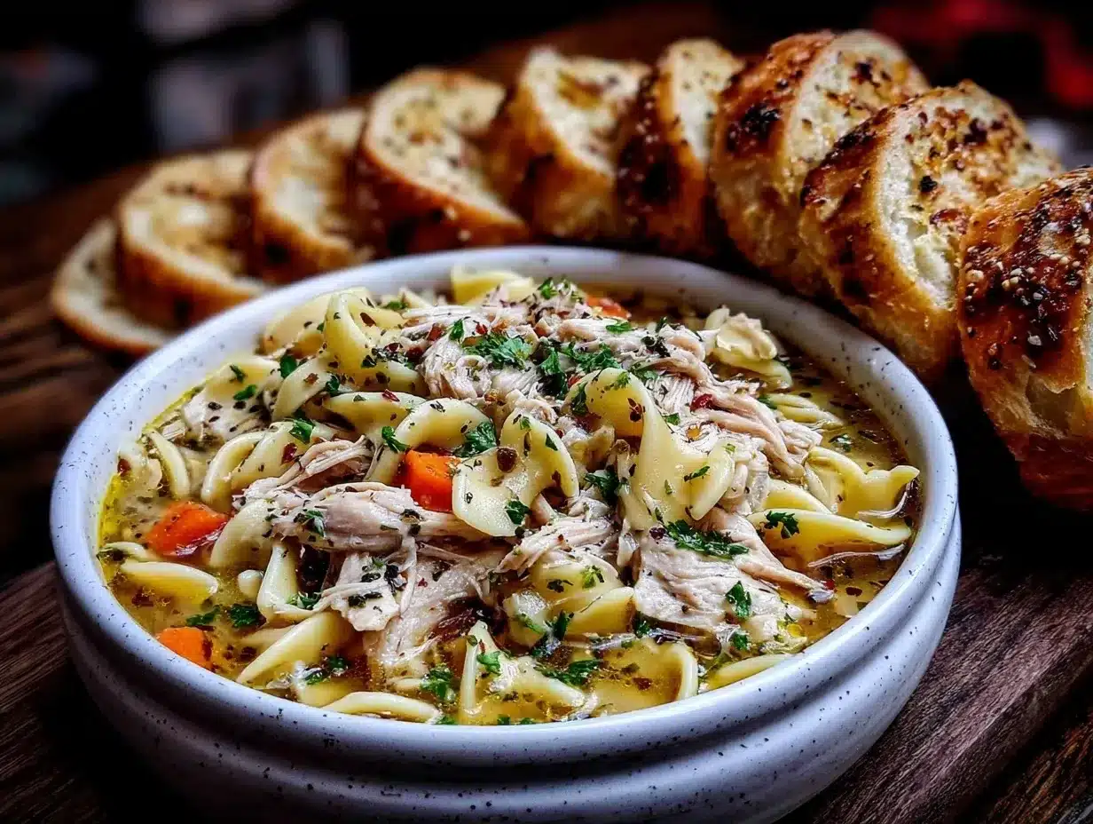 homemade chicken noodle soup preparation steps