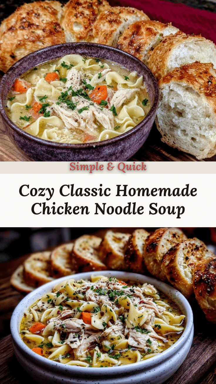 homemade chicken noodle soup recipe