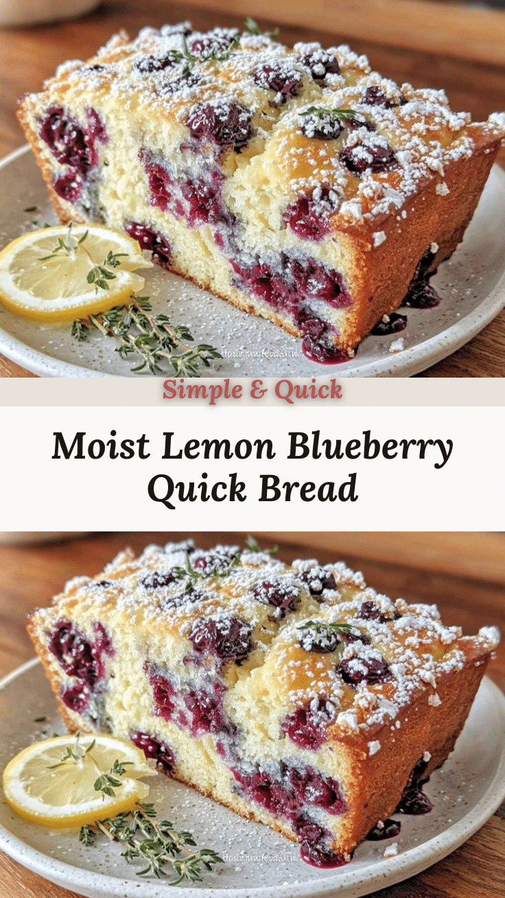 lemon blueberry quick bread recipe