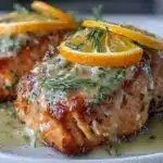 lemon butter salmon - featured image