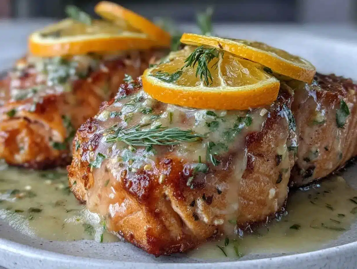 lemon butter salmon preparation steps