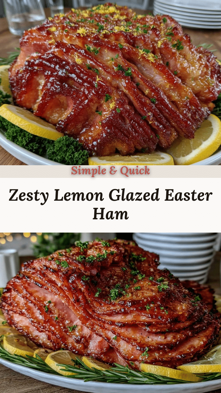 lemon glazed Easter ham recipe