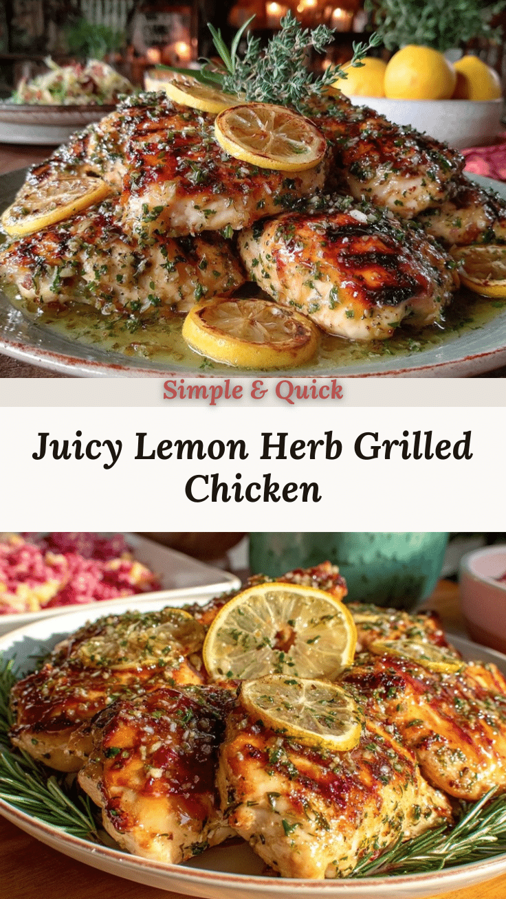 lemon herb grilled chicken recipe