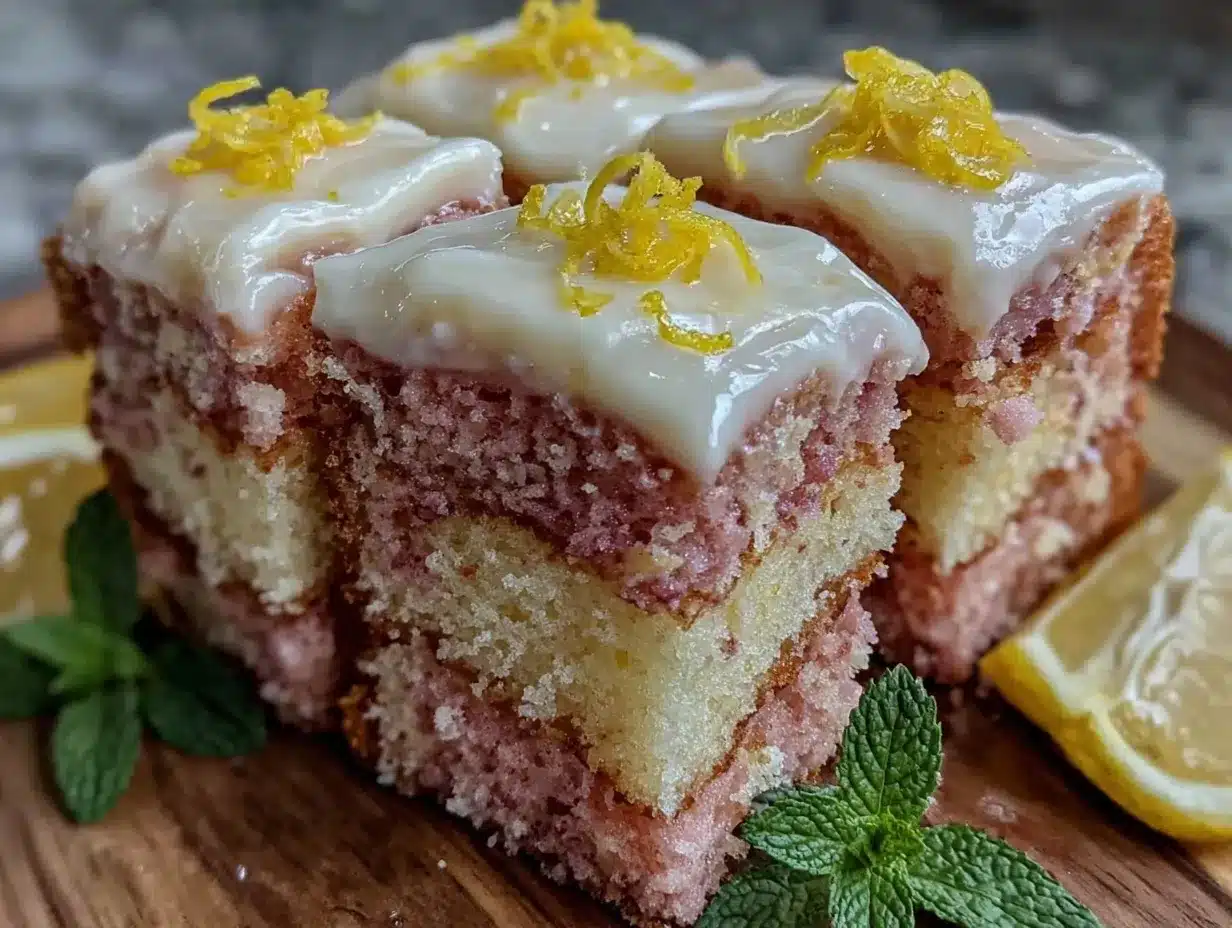 moist pink lemonade cake preparation steps