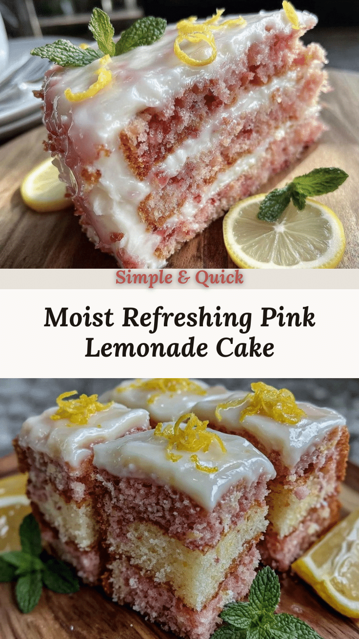 moist pink lemonade cake recipe