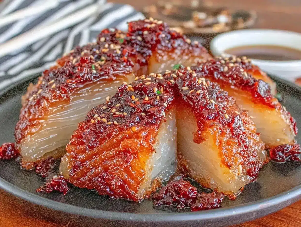 Nian Gao sticky rice cake preparation steps