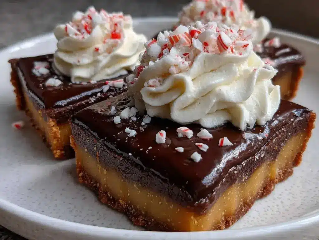 peppermint chocolate tart - featured image