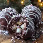 peppermint hot chocolate bombs - featured image