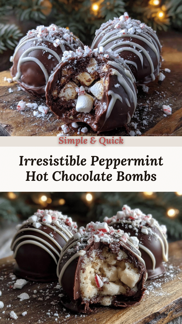 peppermint hot chocolate bombs recipe