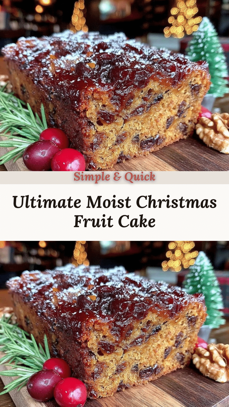 perfect Christmas fruit cake recipe