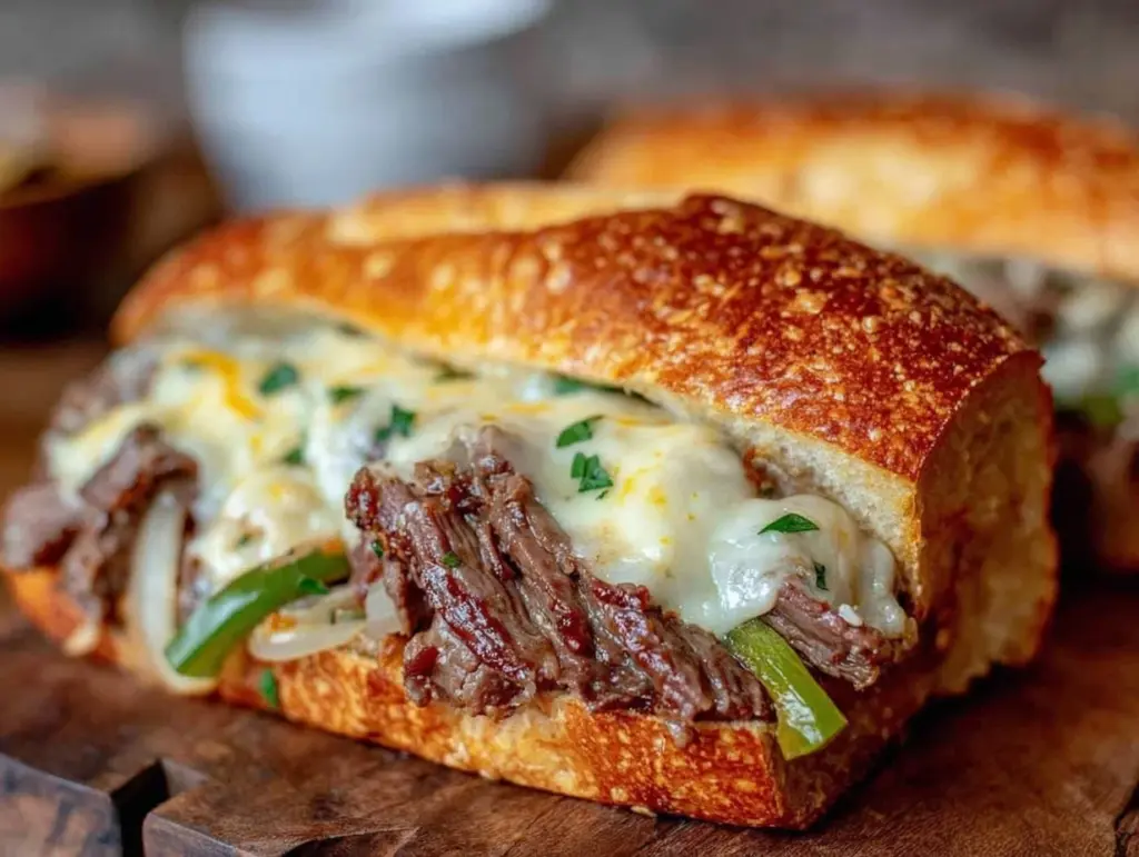 Philly cheesesteak sandwich recipe - featured image