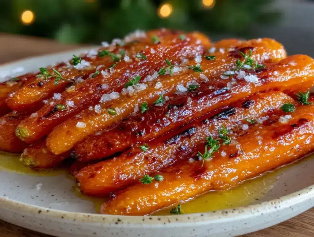 savory glazed carrots - featured image
