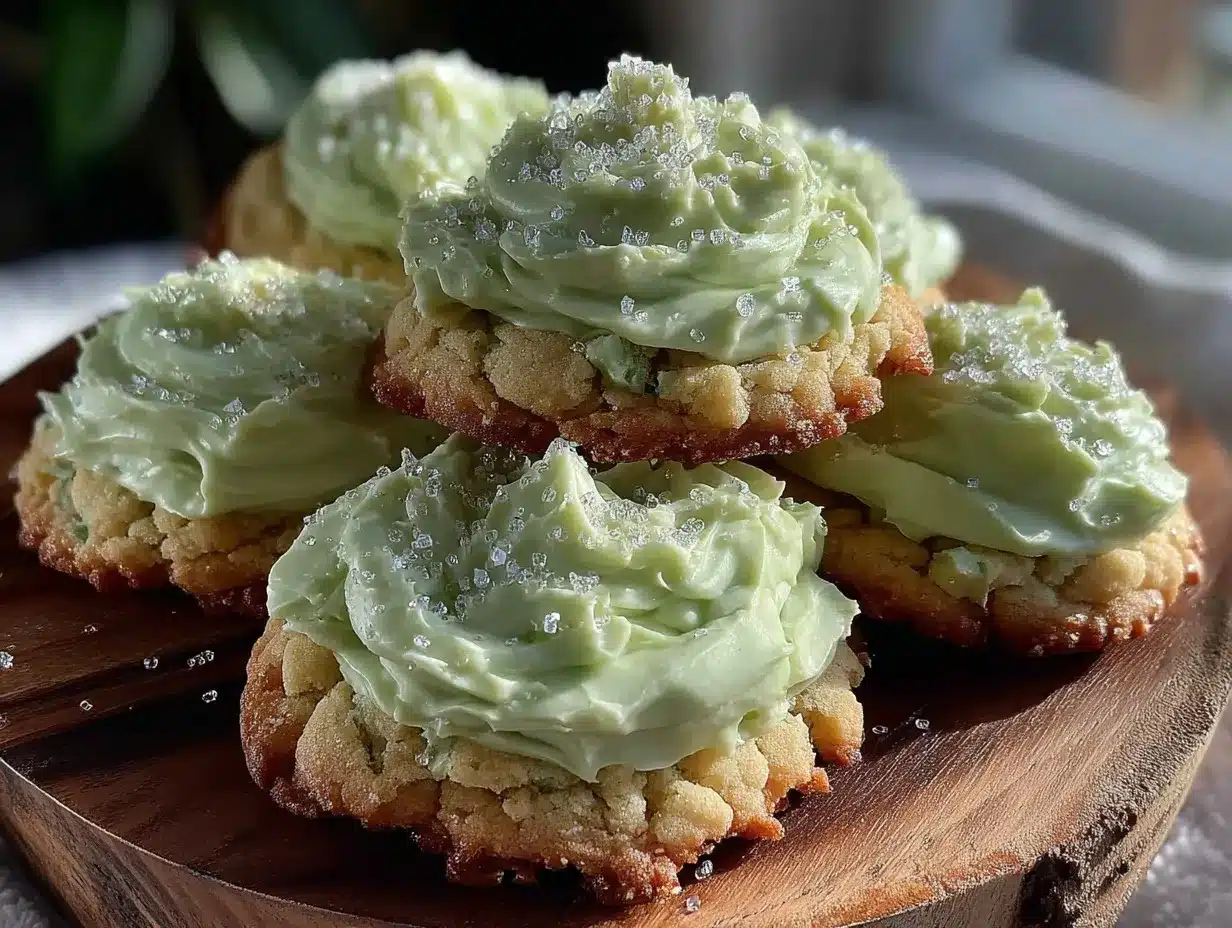 Soft Green Frosted Sugar Cookies preparation steps