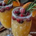 sparkling Christmas mimosa recipe - featured image
