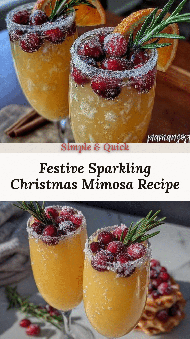 sparkling Christmas mimosa recipe recipe