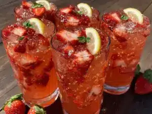 strawberry basil lemonade - featured image