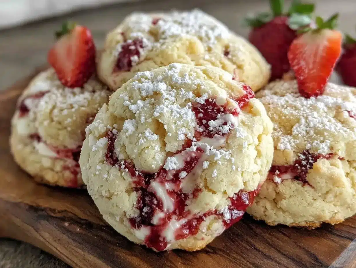 tender strawberry cream cheese cookies preparation steps