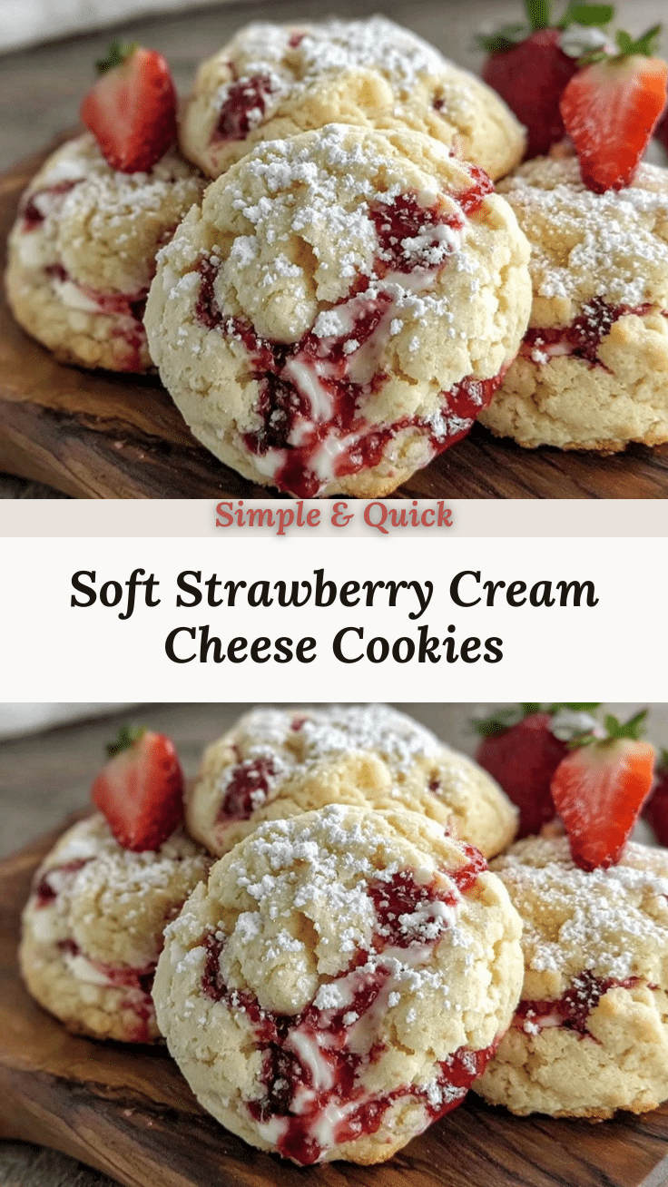 tender strawberry cream cheese cookies recipe
