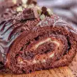 triple chocolate yule log - featured image