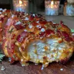 air fryer bacon-wrapped chicken breast - featured image