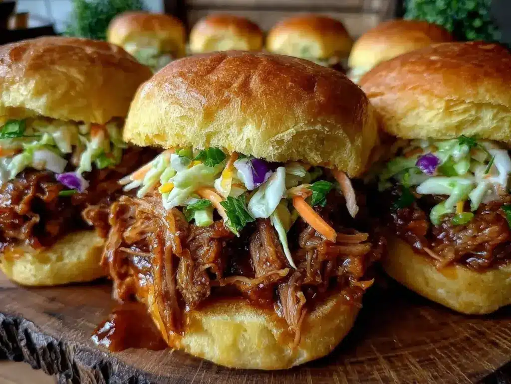 bbq pulled pork sliders - featured image