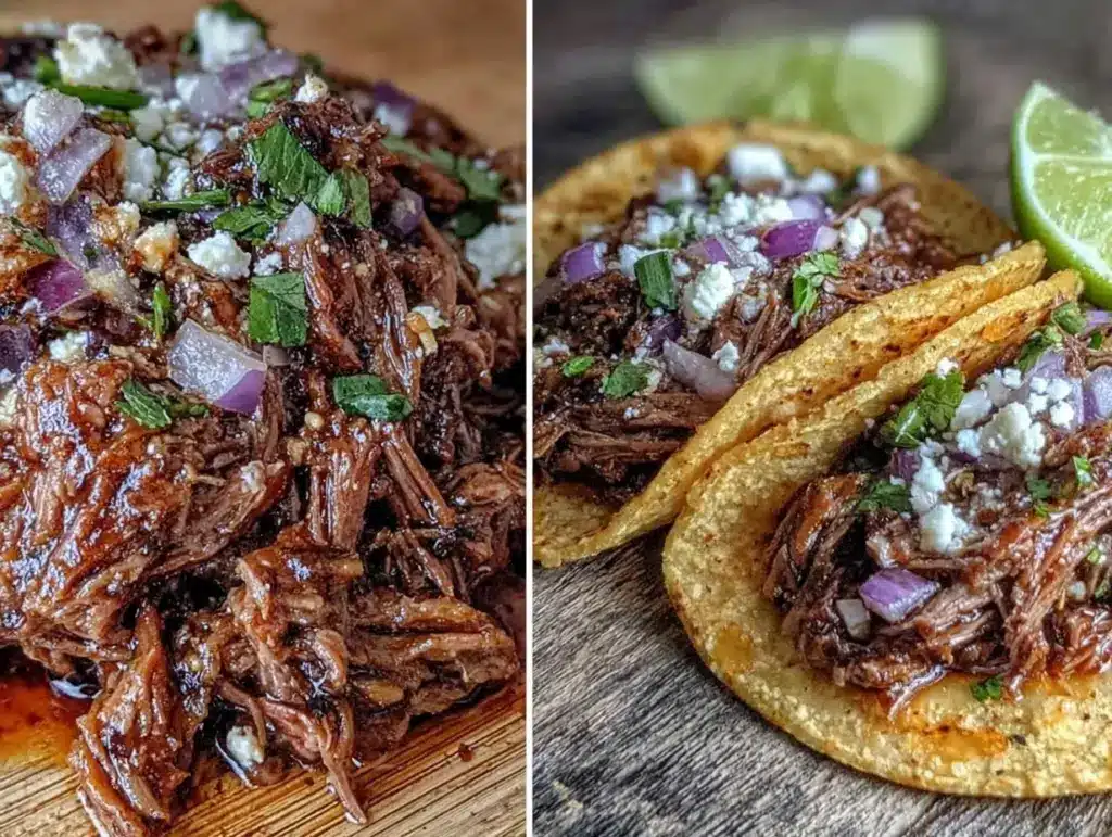 beef barbacoa tacos slow cooker - featured image