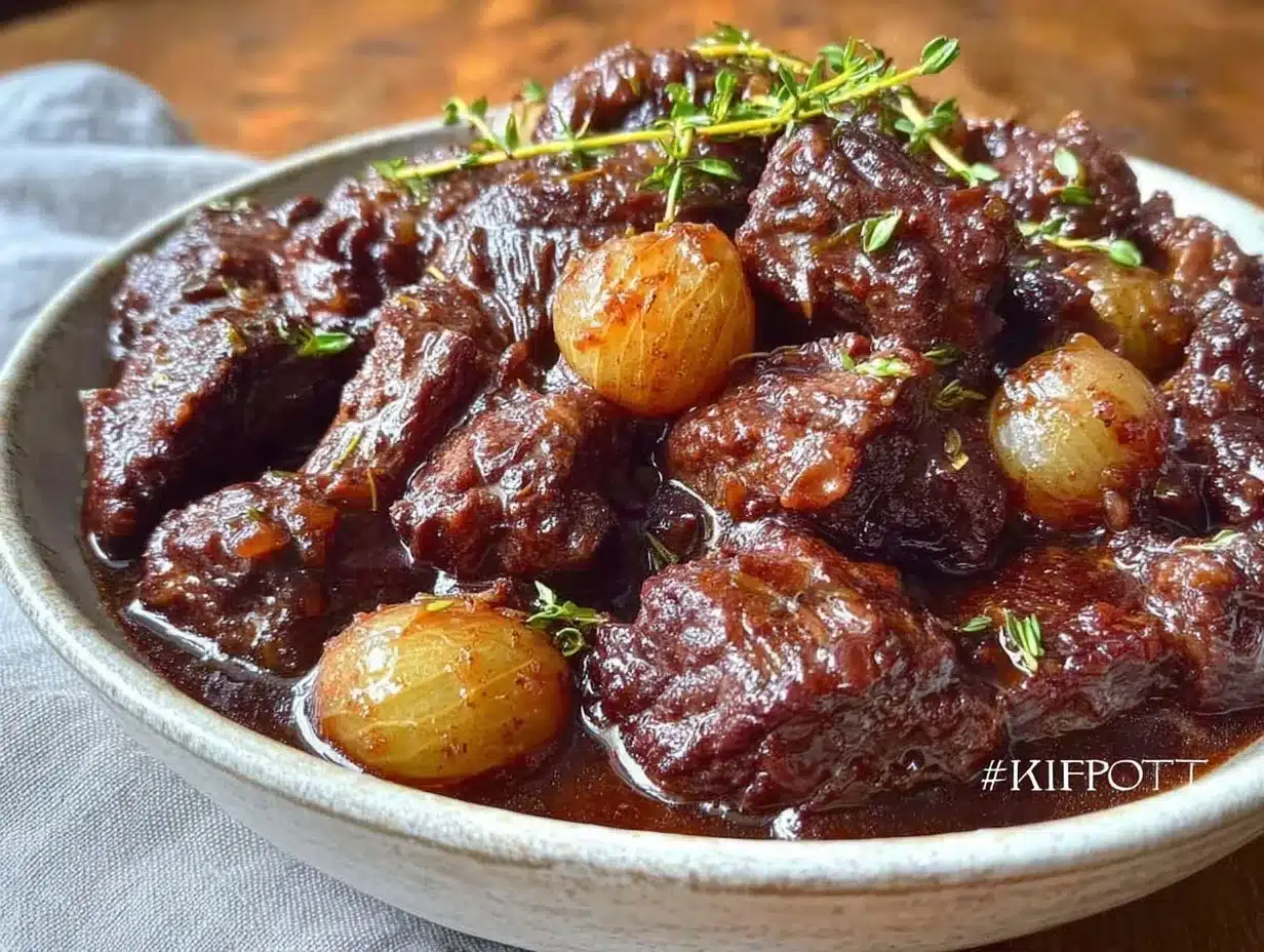 beef bourguignon recipe preparation steps