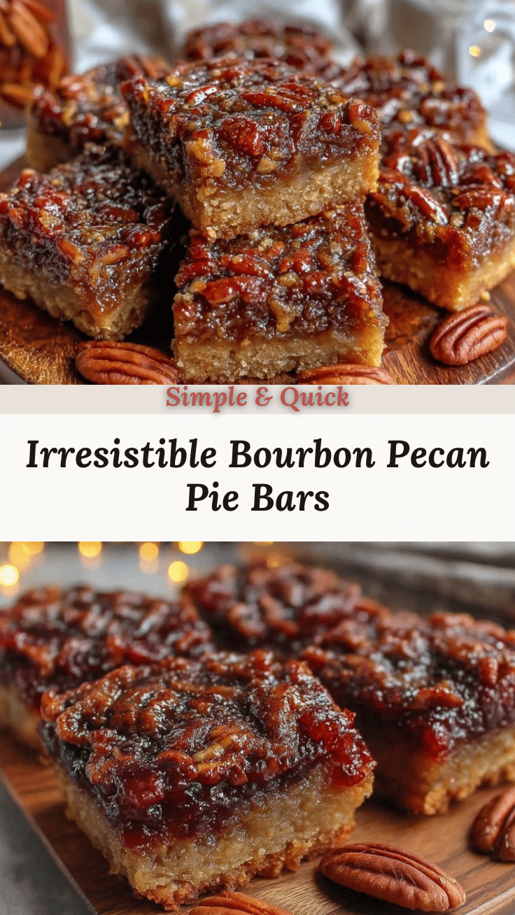bourbon pecan pie bars recipe