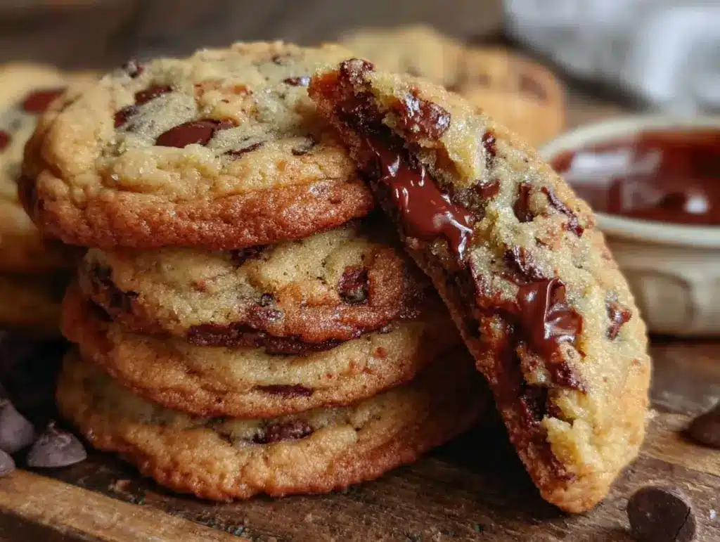 brown butter chocolate chip cookies - featured image